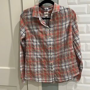 J. Crew Factory - The Perfect Shirt, Lightweight Plaid, size small